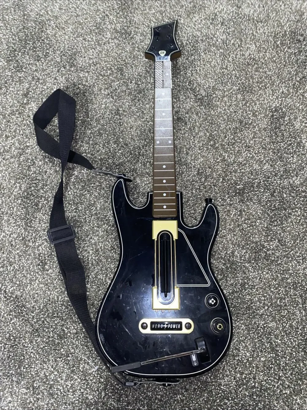 Activision Guitar Hero Power Wireless Guitar Black Gold PS4 XBox One 360 READ
